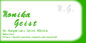 monika geist business card